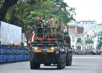 Puncak HUT ke-80 TNI di Medan Berlangsung Meriah di Lapangan Merdeka
