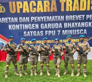 Misi Perdamaian, 7 Personel Polda Sumut Gabung Pasukan Perdamaian PBB Berangkat ke Afrika Tengah 