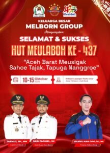 HUT ke-437 Kota Meulaboh Jadi Perayaan Terbesar Dalam Sejarah Aceh Barat
