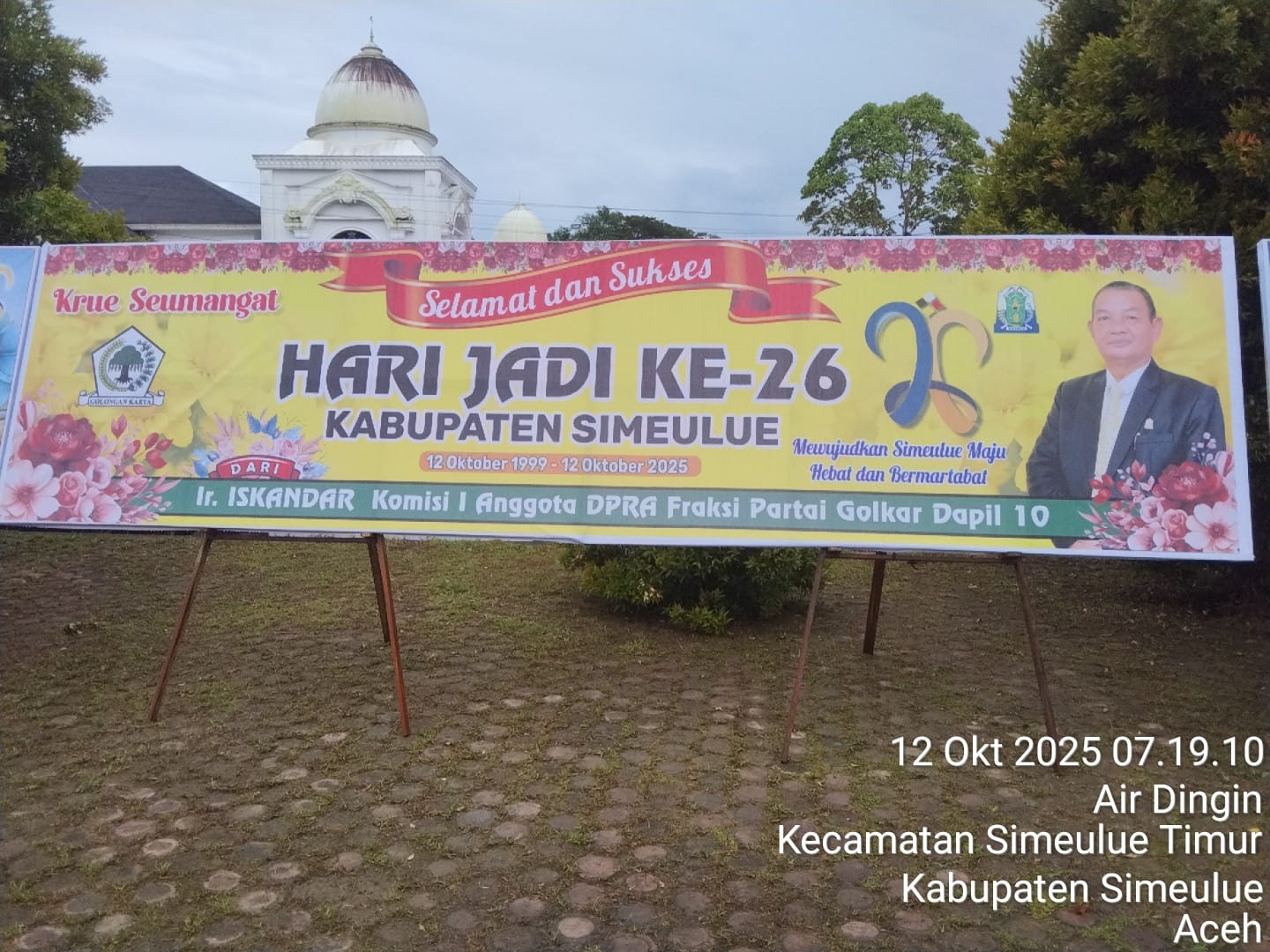 IMG-20251013-WA0021 Anggota DPRA Iskandar Ucapkan Selamat HUT ke-26 Kabupaten Simeulue