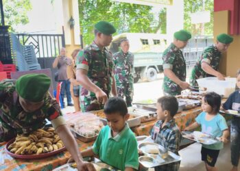 Kodam I/BB Salurkan 250 Paket Makan Sehat Bergizi ke Panti Asuhan di Medan