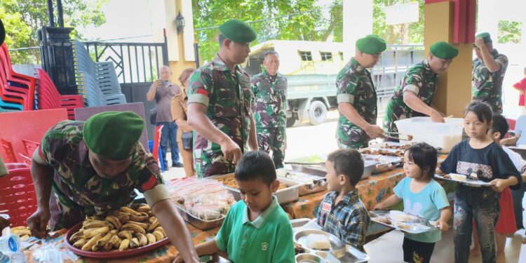 Kodam I/BB Salurkan 250 Paket Makan Sehat Bergizi ke Panti Asuhan di Medan