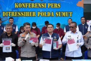 Polda Sumut dan OJK Berhasil Bongkar Sindikat Penipuan Online Ratusan Juta