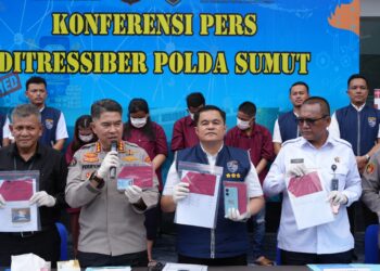 Polda Sumut dan OJK Berhasil Bongkar Sindikat Penipuan Online Ratusan Juta