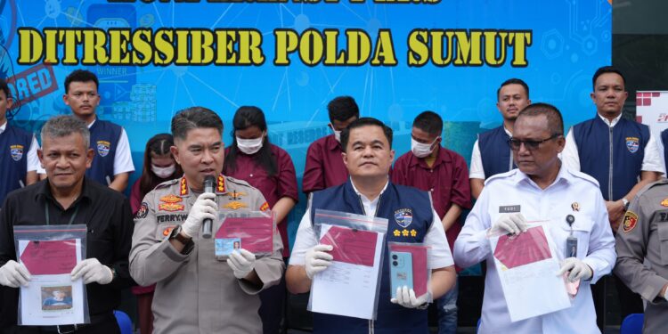 Polda Sumut dan OJK Berhasil Bongkar Sindikat Penipuan Online Ratusan Juta