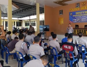 Satlantas Aceh Barat Gelar Safety Riding Kepada Personel Polres Dalam Rangka Meningkatkan Disiplin dan Kepatuhan Dalam Berkendara