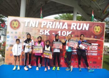 Danrem 022/PT Lepas Ribuan Peserta Fun Run Semarak HUT TNI ke-80 di Asahan