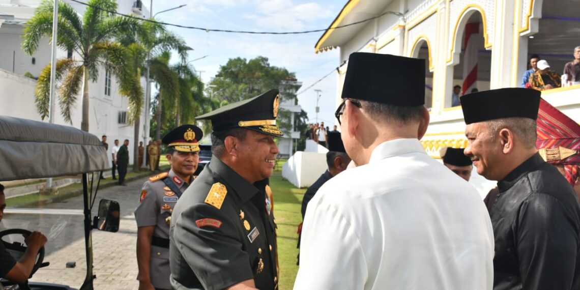 Kasdam I/BB Hadiri Upacara Hari Sumpah Pemuda ke-97 di Lap.Astaka Pancing Medan