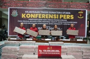 Kejatisu Amankan Uang 150 Miliar Rupiah Dari PT. Deli Megapolitan