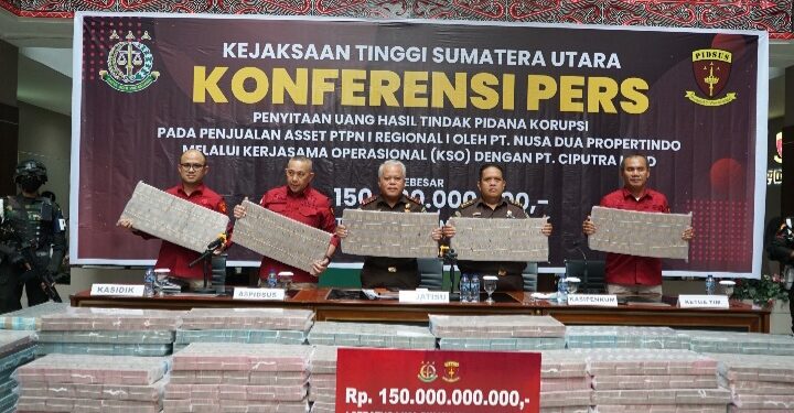 Kejatisu Amankan Uang 150 Miliar Rupiah Dari PT. Deli Megapolitan