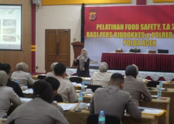 Biddokkes Polda Aceh Gelar Pelatihan BTCLS dan Peningkatan Kemampuan Food Safety