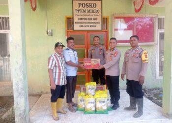 Fokus Distribusi Logistik, Kapolres Lhokseumawe Kerahkan Tim Tembus Pedalaman Aceh Utara