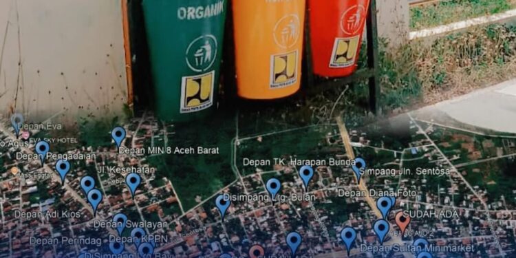 Kejar Adipura, PUPR Aceh Barat Tempatkan 200 Tong Sampah Kawasan Sampah