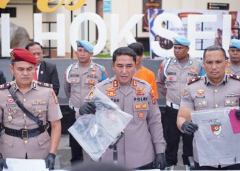 Polres Lhokseumawe Tangkap Pelaku Penembakan di Jembatan Cot Kumbang