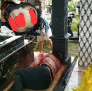 Warga Patumbak Geger, Pria Ditemukan “Mandi Darah” di Samping Makam Ayahnya