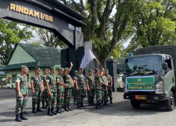 Rindam I/BB Kirim Bantuan Kemanusiaan Untuk Korban Bencana di Wilayah Sumut