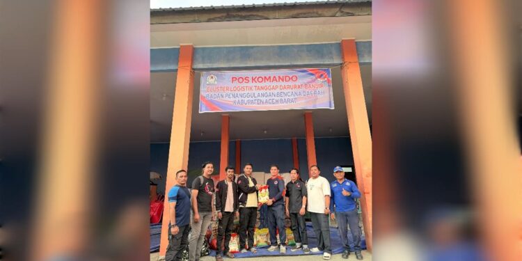 DPW Muda Seudang Aceh Barat Salurkan Bantuan Kemanusiaan untuk Korban Banjir Melalui Posko Tanggap Darurat BPBD