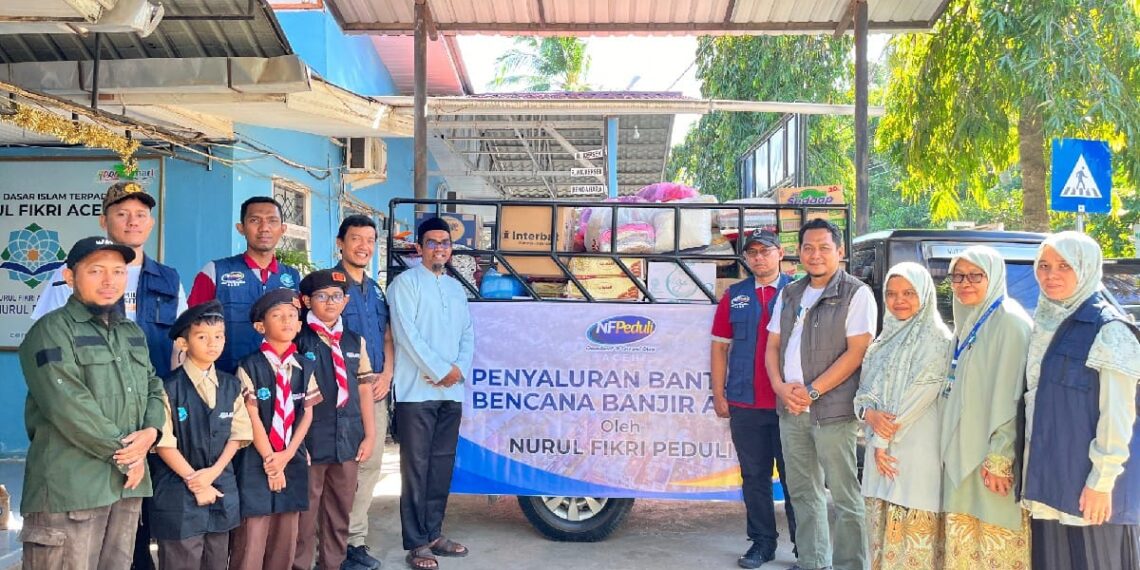 Nurul Fikri Peduli Aceh, Salurkan 1 Ton Bantuan untuk Bencana Banjir