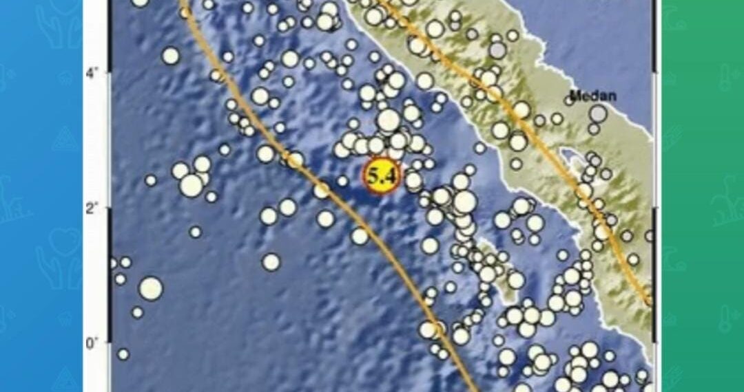 Breaking News: Gempa berkekuatan M 5,4 Guncang Simeulue, Aceh