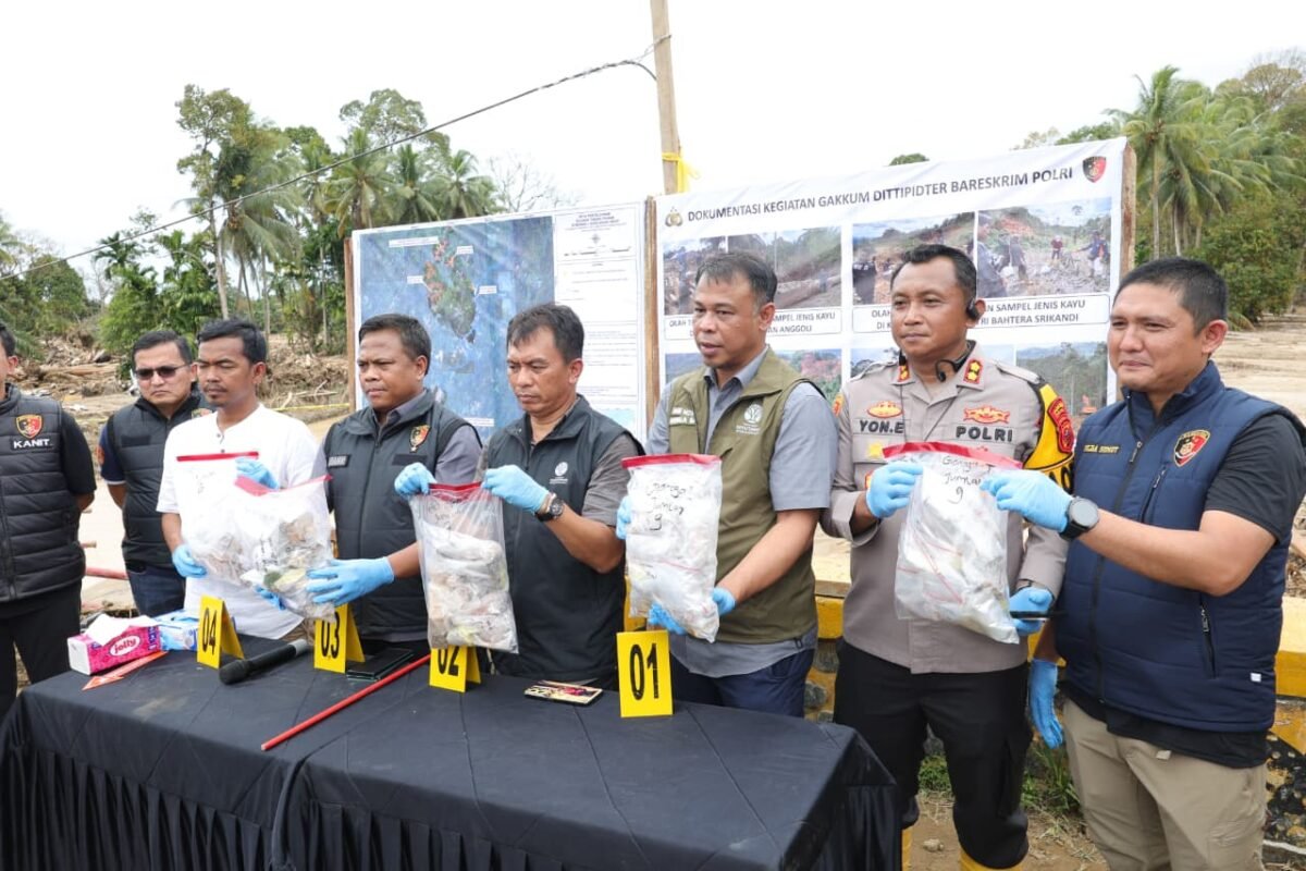 Bareskrim Polri Selidiki Asal Usul Gelondongan Kayu yang Hanyut dan Tutup Aliran Sungai di Anggoli-Garoga Sumut