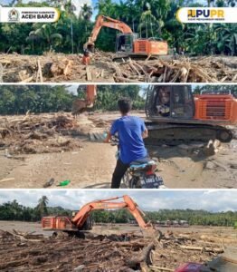 PUPR Aceh Barat Kerahkan Alat Berat untuk Pulihkan Akses Jalan Pascabanjir