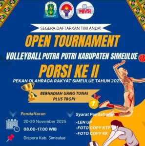 Open Turnamen PORSI Simeulue Dinilai Tanpa Kejelasan, Peserta Pertanyakan Profesionalisme Panitia