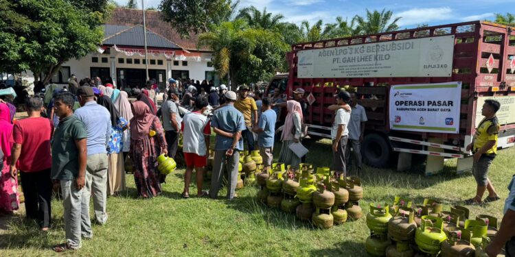 Pertamina Gelar Operasi Pasar LPG 3 KG di Abdya Untuk Atasi Kelangkaan Pascabencana