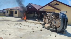 Warga Bakar Markas Polsek Muara Batang Gadis, Kapolres : Ada Kesalahpahaman