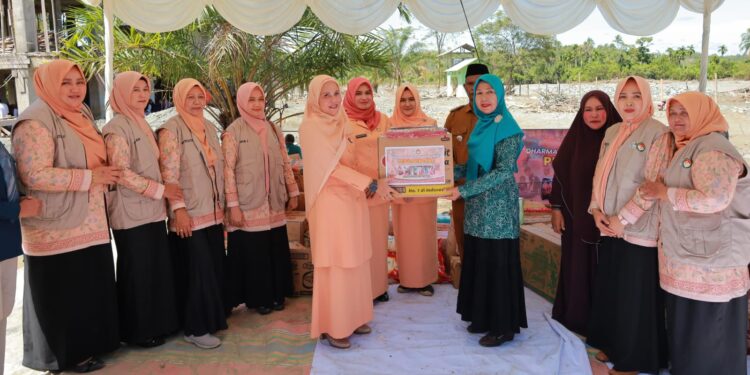 DWP Aceh Barat Gelar Aksi Peduli Bencana di Desa Keutambang