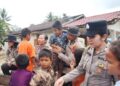 Polwan Polres Padangsidimpuan Dampingi Anak Korban Bencana Lewat Trauma Healing
