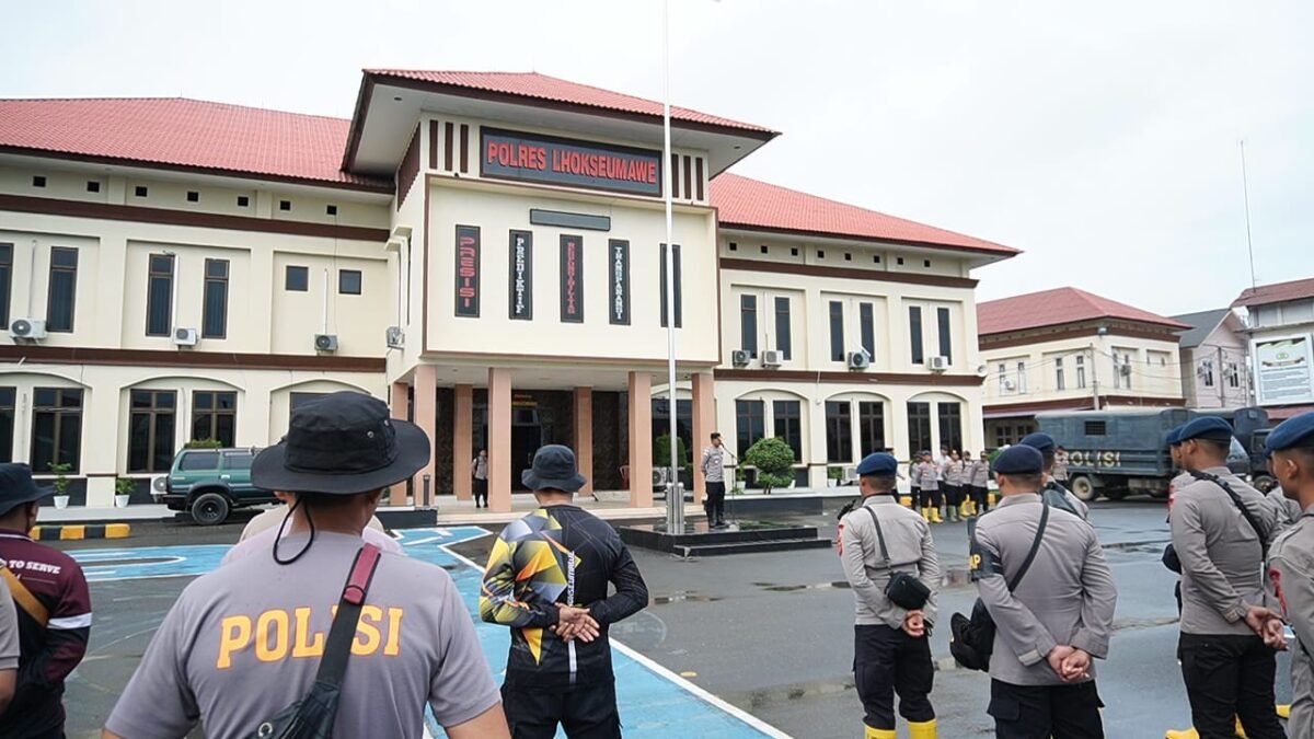 Kapolres Lhokseumawe Sambut 100 Personel BKO Brimob, Tegaskan Misi Kemanusiaan Pemulihan Pascabanjir