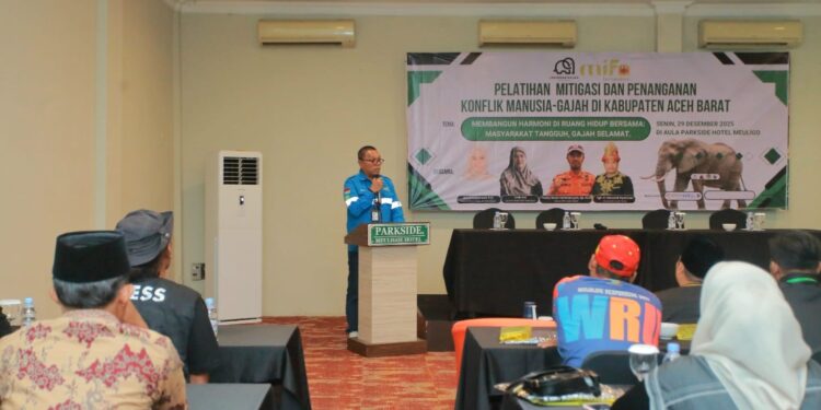 JGN Aceh Gelar Pelatihan Mitigasi Konflik Gajah–Manusia di Meulaboh