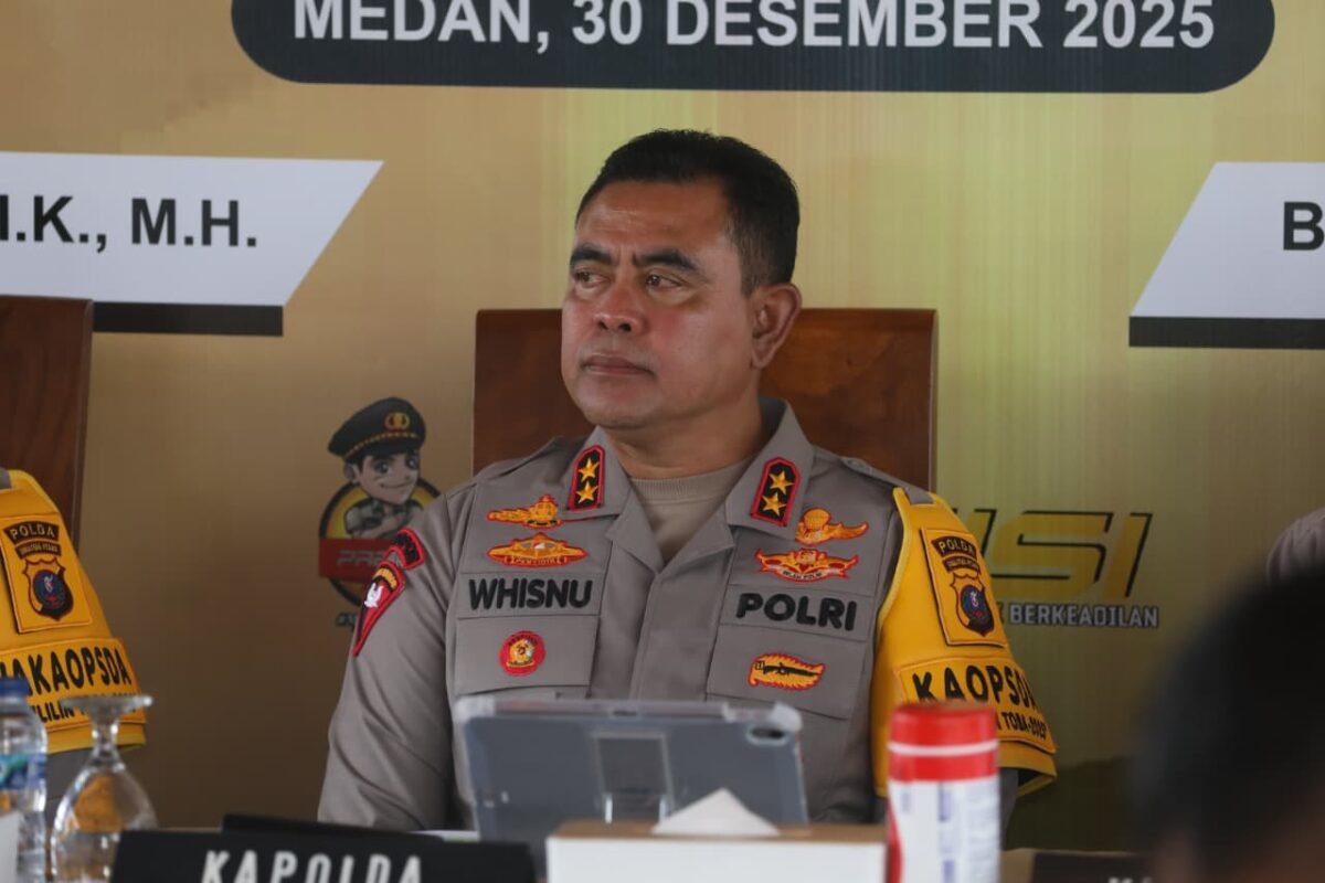 Empati di Tengah Bencana, Polda Sumut Gelar Rilis Akhir Tahun 2025 Secara Sederhana