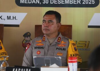 Empati di Tengah Bencana, Polda Sumut Gelar Rilis Akhir Tahun 2025 Secara Sederhana