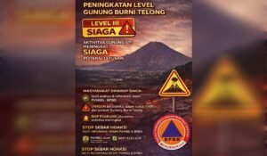 Aktivitas Gunung Bur Ni Telong Naik ke Level Siaga