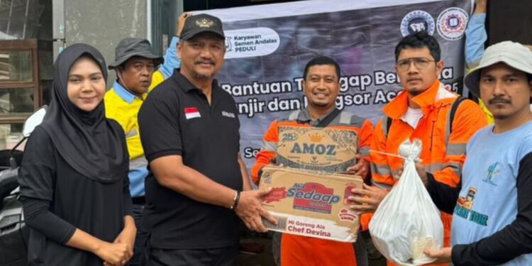 Solidaritas Pekerja PT SBA, SPSA Bantu Masyarakat Terdampak Bencana di Empat Kabupaten Aceh