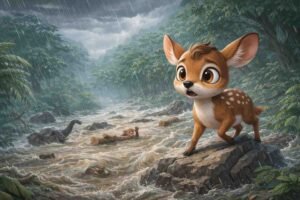 Kisah si Kancil : Bencana Banjir di Hutan Nusantara Raya