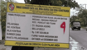 Pembangunan Miliaran di Deli Serdang Dipertanyakan, Warga Keluhkan Kualitas Proyek SDABMBK