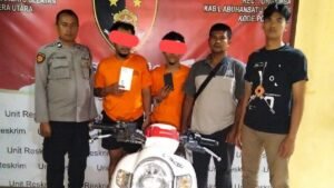 Kurang dari 12 Jam, Jambret Handphone Mahasiswa di Jalinsum Cagar Alam Torgamba Dibekuk Polisi