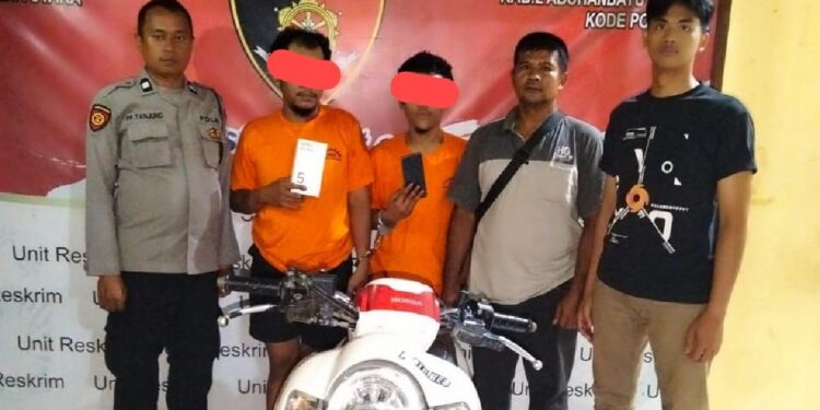 Kurang dari 12 Jam, Jambret Handphone Mahasiswa di Jalinsum Cagar Alam Torgamba Dibekuk Polisi