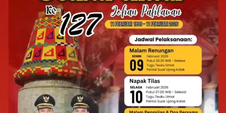 Kabupaten Aceh Barat Gelar Peringatan Wafat Teuku Umar ke-127