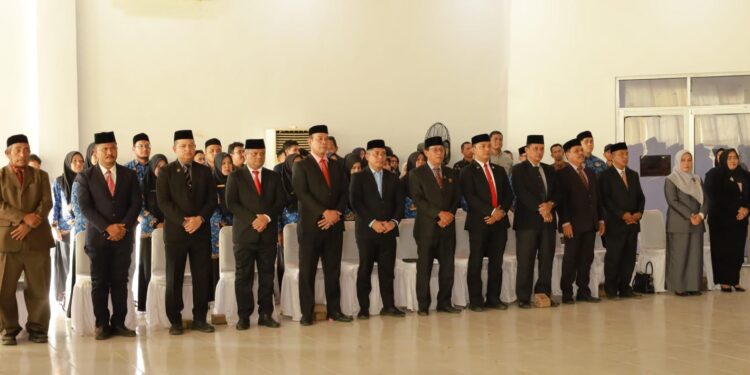 Pelantikan sejumlah penjabat Eslon II di aceh barat.30/1/26. Dok.istimewa
