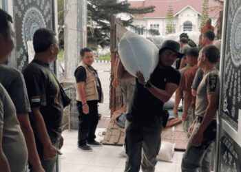 Satpol PP Bener Meriah Bongkar 78 Ton Beras di Posko Utama Pemkab