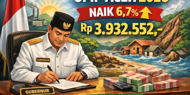 UMP Aceh 2026 Naik 6,7 Persen