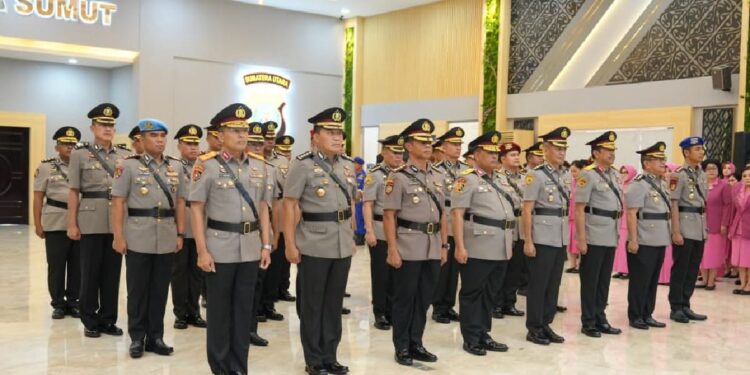 Kapolda Sumut Pimpin Sertijab dan Pengukuhan PJU serta Kapolres Jajaran