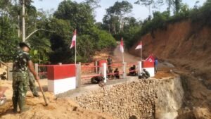Satgas Gulbencal Kodam I/BB Tuntaskan Jembatan Aramco di Hutanabolon