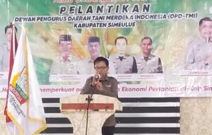 Ahmad Danion, Pembina Tani Merdeka Simeulue Dukung Penuh Pengurus Baru yang Resmi Dilantik