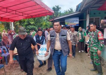 Bupati Simeulue Monas Hadiri Penyerapan Gabah Petani Bersama Perum Cabang Meulaboh