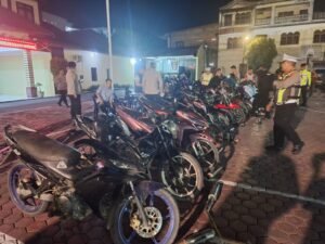 Razia Polres Samosir 22 Unit Diamankan