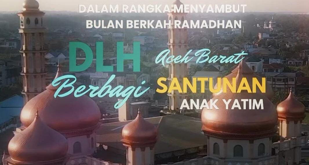 Sambut Ramadhan Dinas DLH Aceh Barat Bagikan 50 Paket Sembako Untuk Anak Yatim